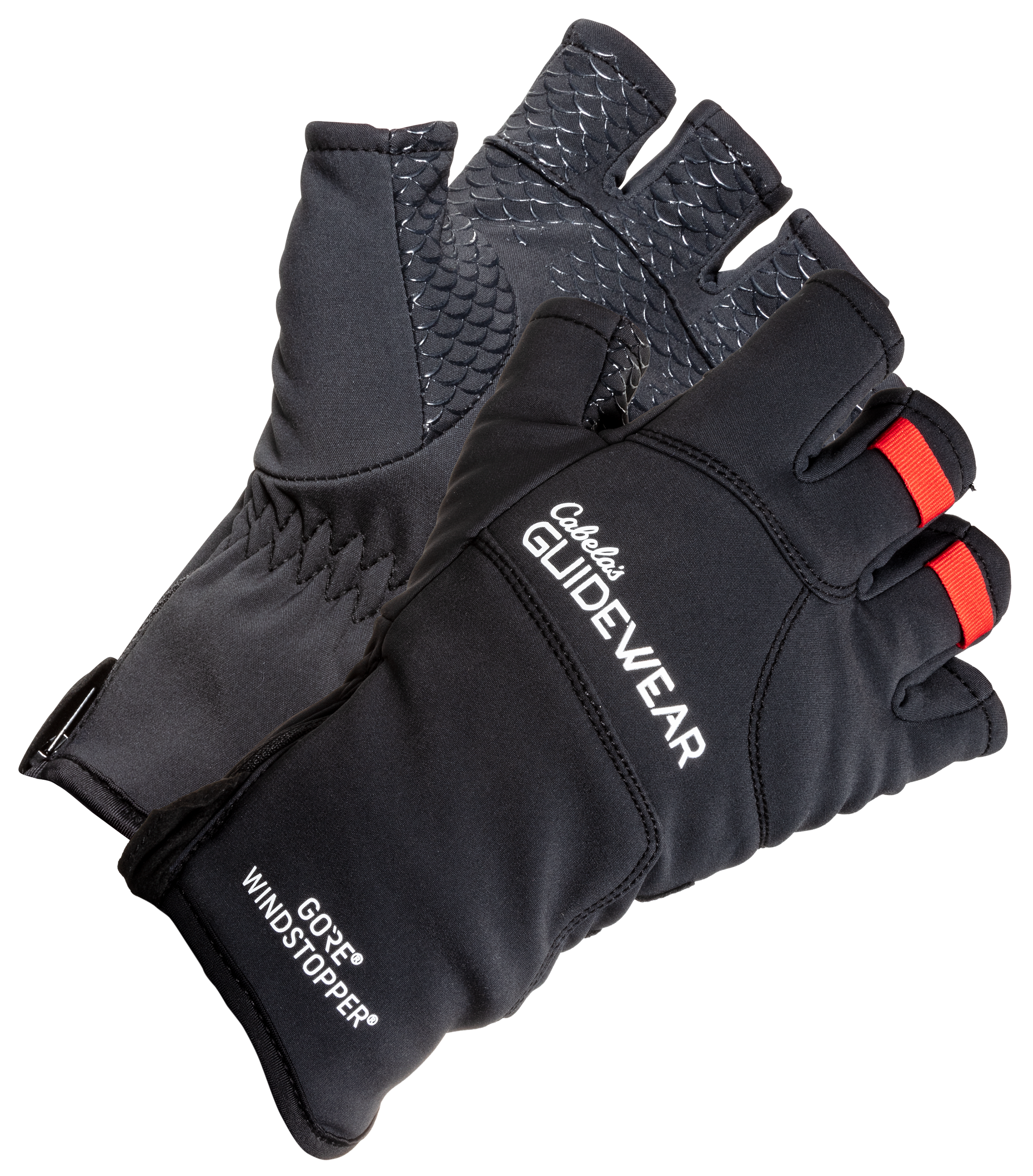 Cabela's Guidewear GORETEX INFINIUM WINDSTOPPER HalfFinger Fishing